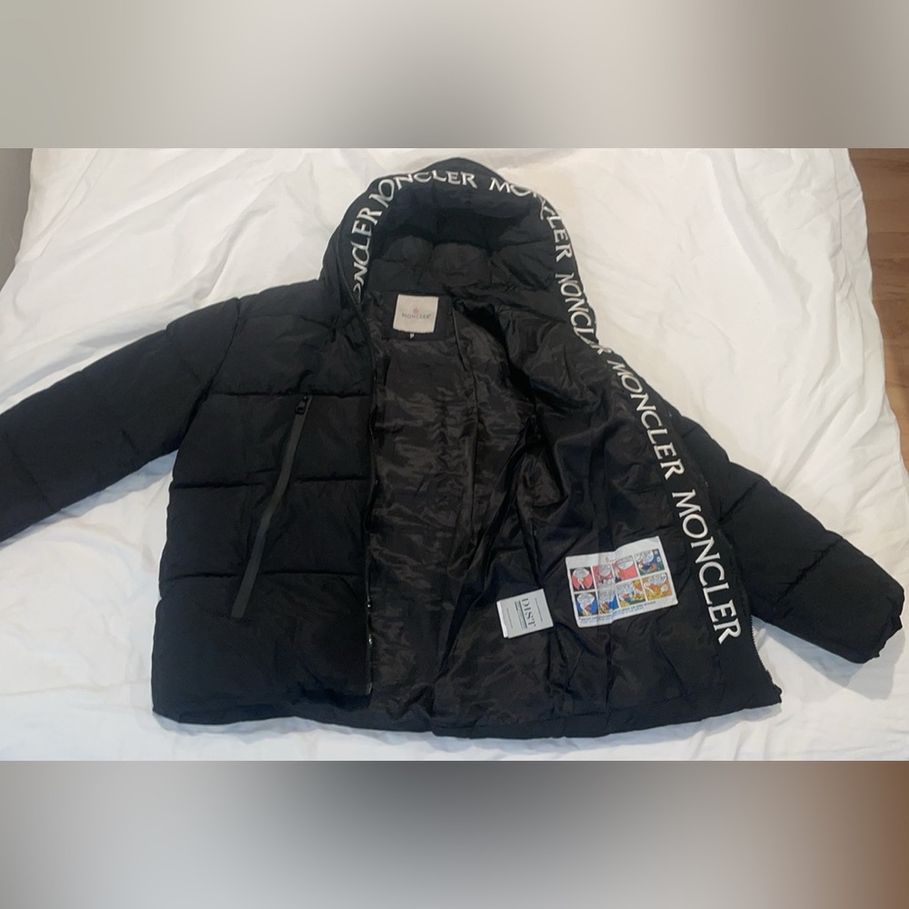 Moncler Mens Black Puffer Coat